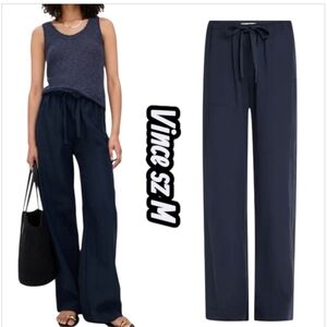 NWOT Vince Women's Black Wide Leg Pants sz M